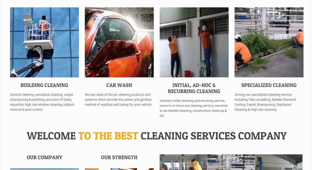 Cleaning Service Website | Portfolio Website Design